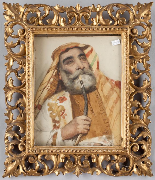 ROWLAND HOLYOAKE, 2 st akvareller, sign. 1800-tal.