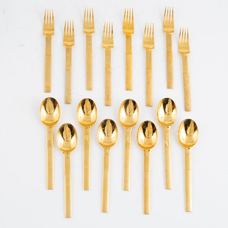 Gunnar Cyrén, dessert cutlery, 16 pieces, "Nobel", Gense/Yamazaki.