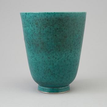 WILHELM KÅGE, an 'Argenta' stoneware vase from Gustavsberg, 1949.