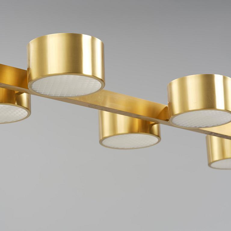 Hans-Agne Jakobsson, a monumental ceiling lamp model T 261/14, Hans-Agne Jakobsson AB, Markaryd, 1950s-60s.