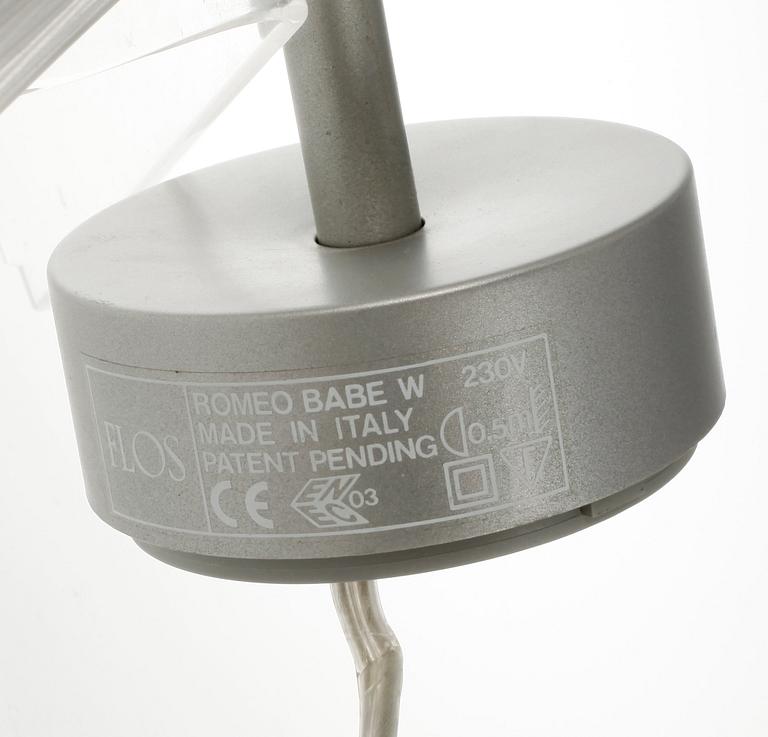 VÄGGLAMPOR, ett par, "Romeo Babe", Philippe Starck, Flos, designade 1996.