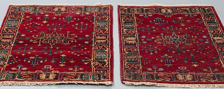 Two rugs Djoshagan design, ca 125 x 83 cm.