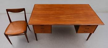 SKRIVBORD MED STOL, Danmark, 1900-talets andra hälft.