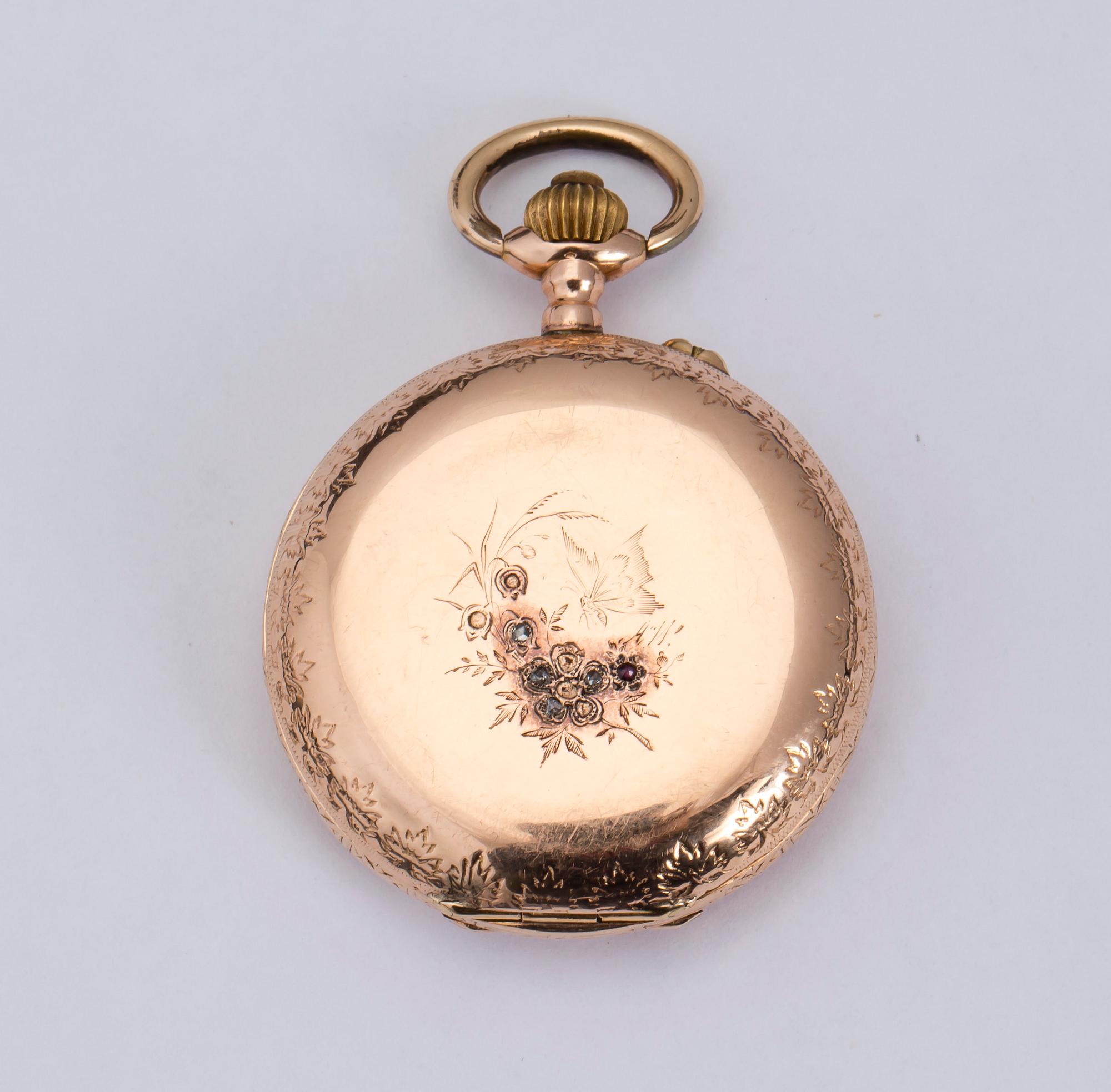 FICKUR, 14 K. Clemence frères. Tot 35g.