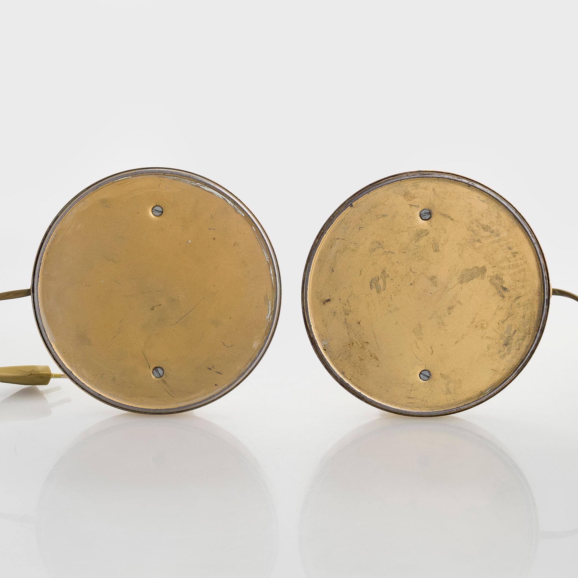 Gunilla Jung, Pair of table lamps, model 2017, Orno, 1930-1940s.