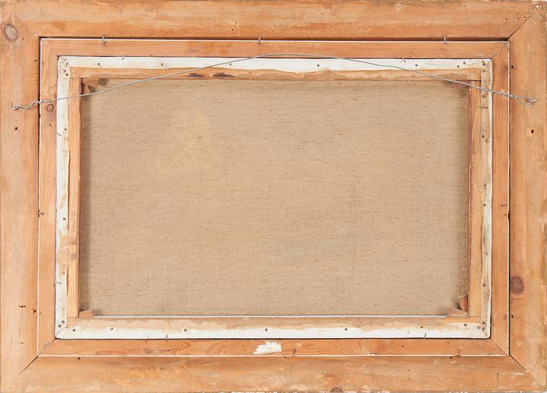 An oil on canvas signed F. Walters, England, 19th Century.