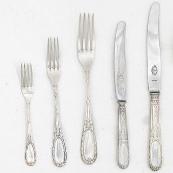 C.G. Hallberg, A Swedish silver cutlery set, model "Louis XVI", Stockholm 1911-1917 (178 pieces).