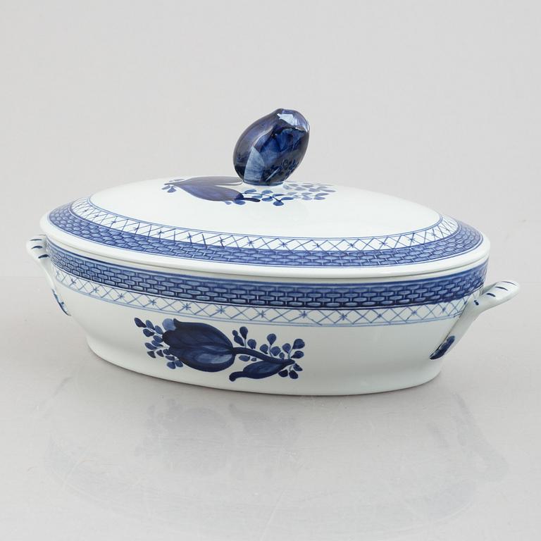 Royal Copenhagen & Alumina, a 61-piece earthenware "Tranquebar" service, Denmark.