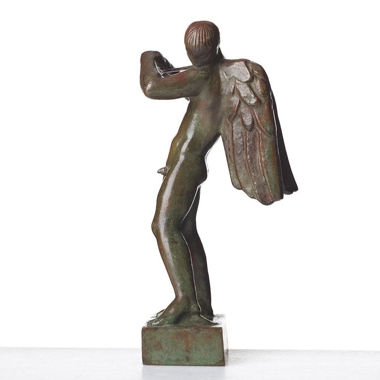 Carl Milles, "Flöjtblåsande ängel" (Angel with a flute).