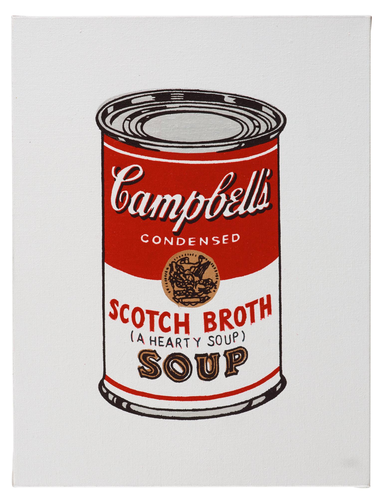 Richard H. Pettibone, "Andy Warhol, '32 Cans of Campbell's Soup', 1962".