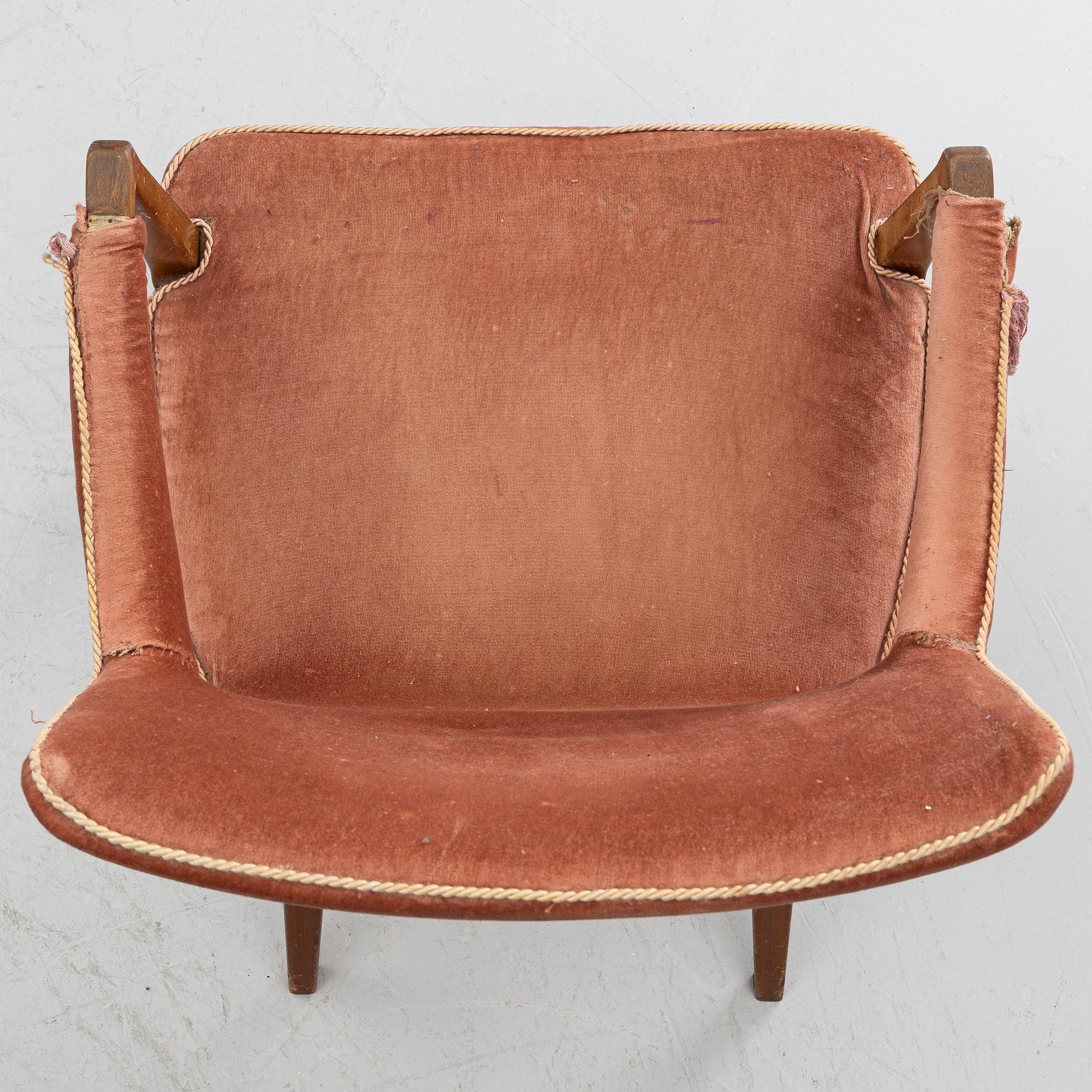 Carl Cederholm, fåtölj, Swedish Modern, Stil & Form, Stockholm, 1940-50-tal.