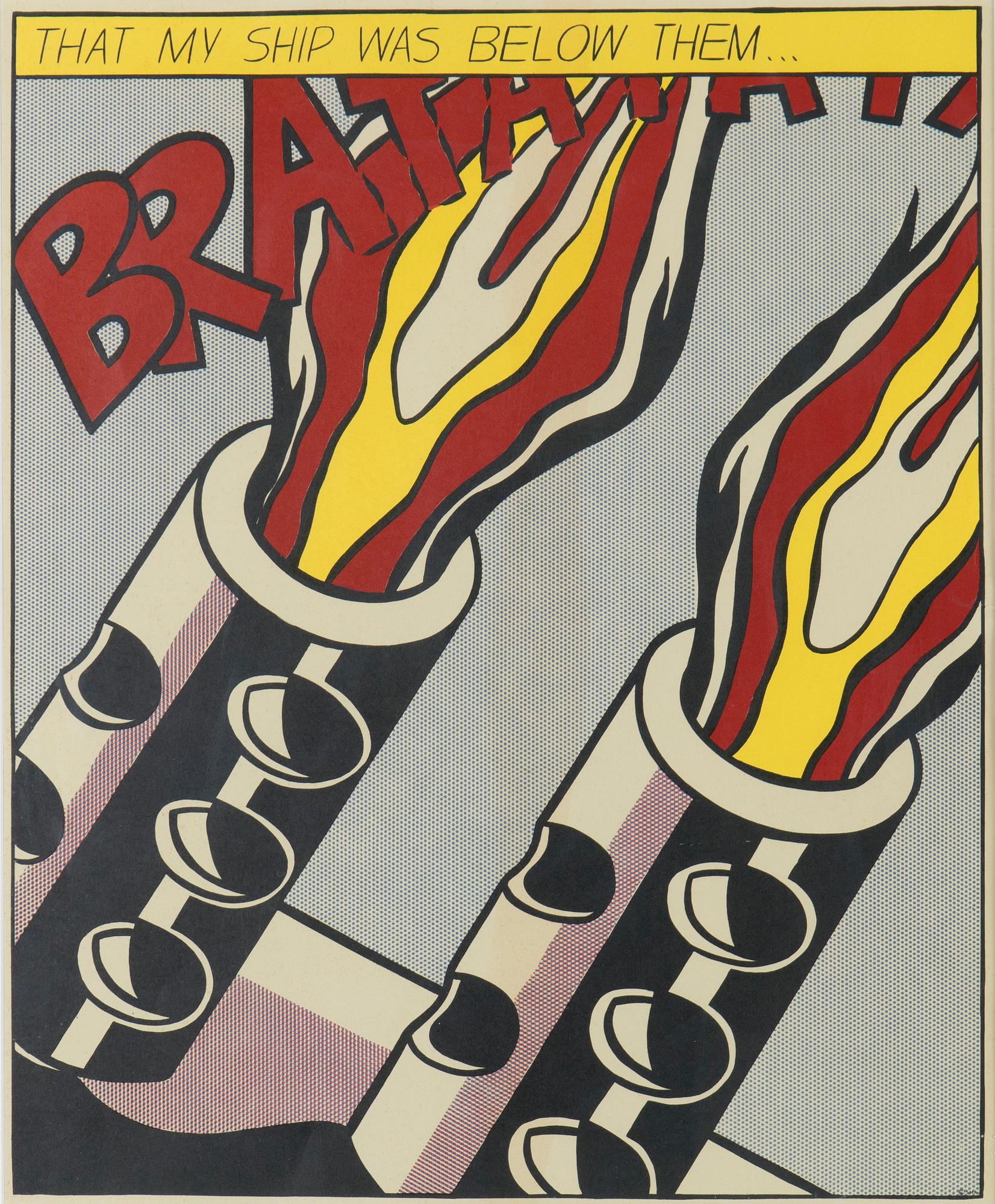 Roy Lichtenstein, jälkeen, Väriserigrafia, julisteet, 3 kpl, julkaisija Stedelijk Museum Amsterdam 1900-luvun jälkipuolisko.