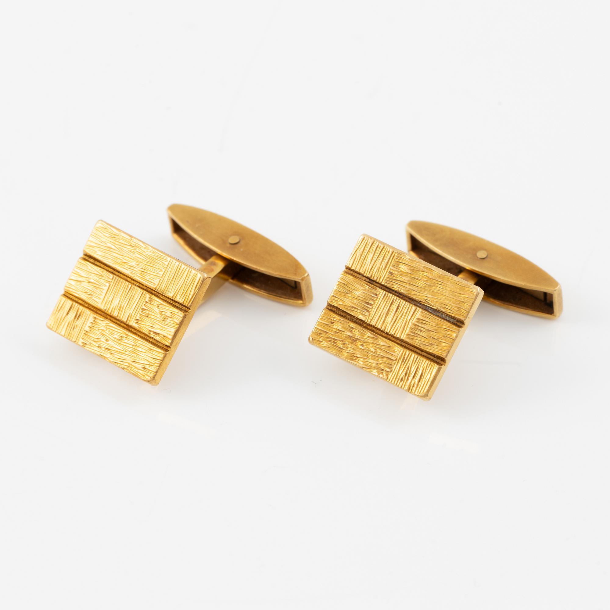 Cufflinks, a pair, 18K gold.