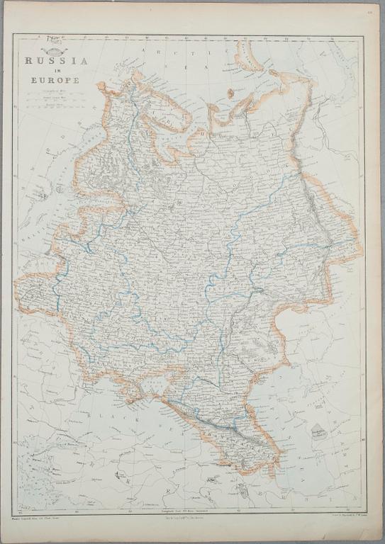 KARTOR, 4 st, Ryssland 1830-1860-tal.