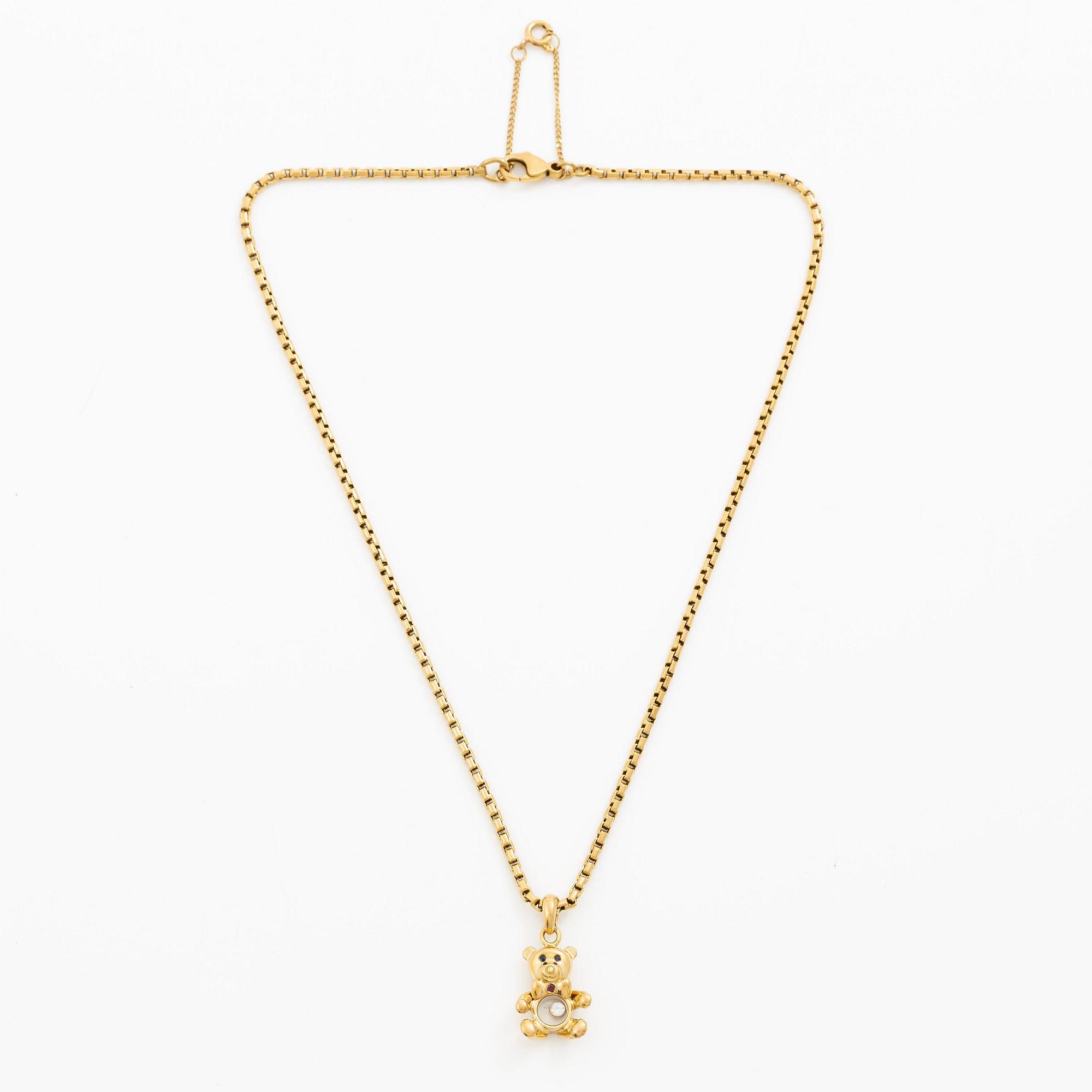 Chopard hänge i form av en teddybjörn.