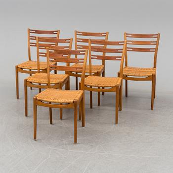 STOLAR, 6 st, Sibast Furniture, Danmark, 1900-talets mitt.