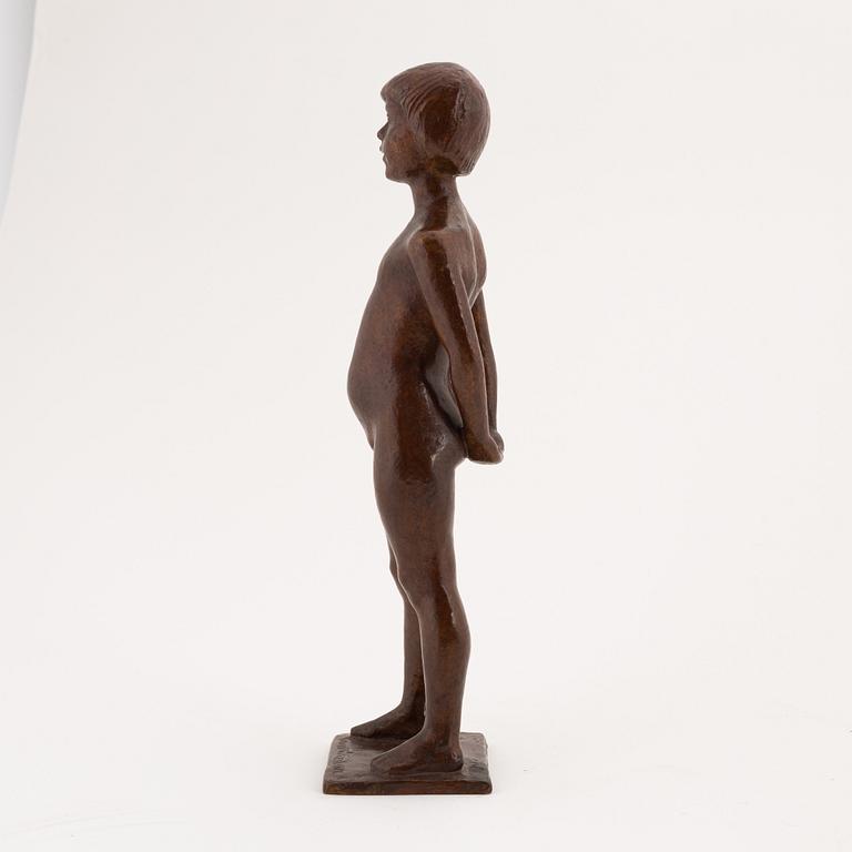 David Wretling, sculpture, bronze, signed.