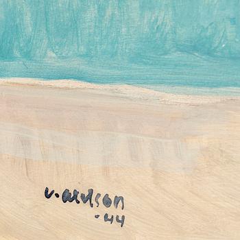 Victor Axelson, oil on panel, signed and dated -44.