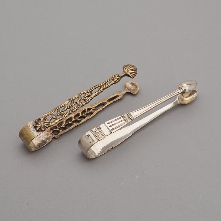 SOCKERTÄNGER, 2 st, en rokoko, en gustaviansk, 1700-talets andra hälft.