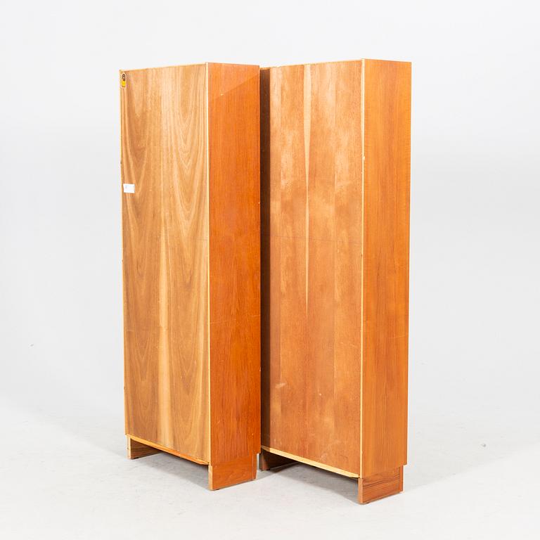 A pair of teak bookshelves Hundevad Denmark 1960/70s.