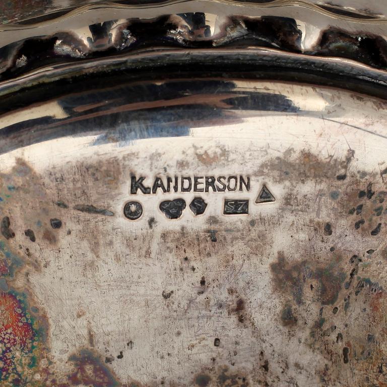 SKÅL, silver, K Anderson, Stockholm, 1920. Vikt ca 295g.