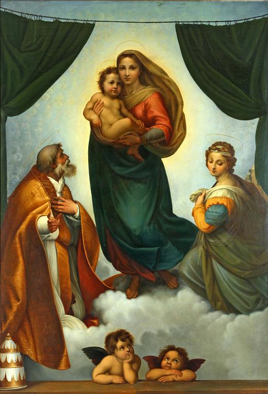 OKÄND KONSTNÄR, olja på duk, omkring 1900.