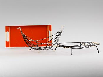 BRICKA OCH SKÅLAR, 3 delar, 1950-/1960-tal.