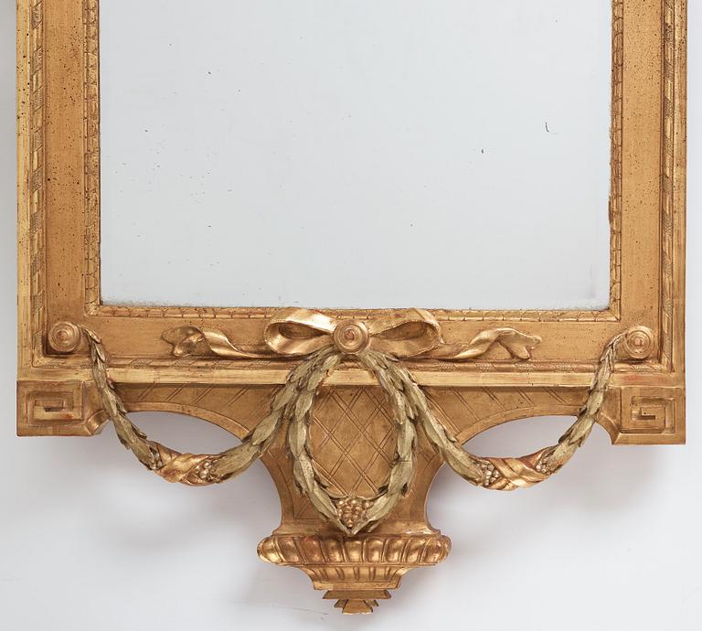 A pair of Gustavian late 18th century mirrors by Per Westin (master in Stockholm from 1776).