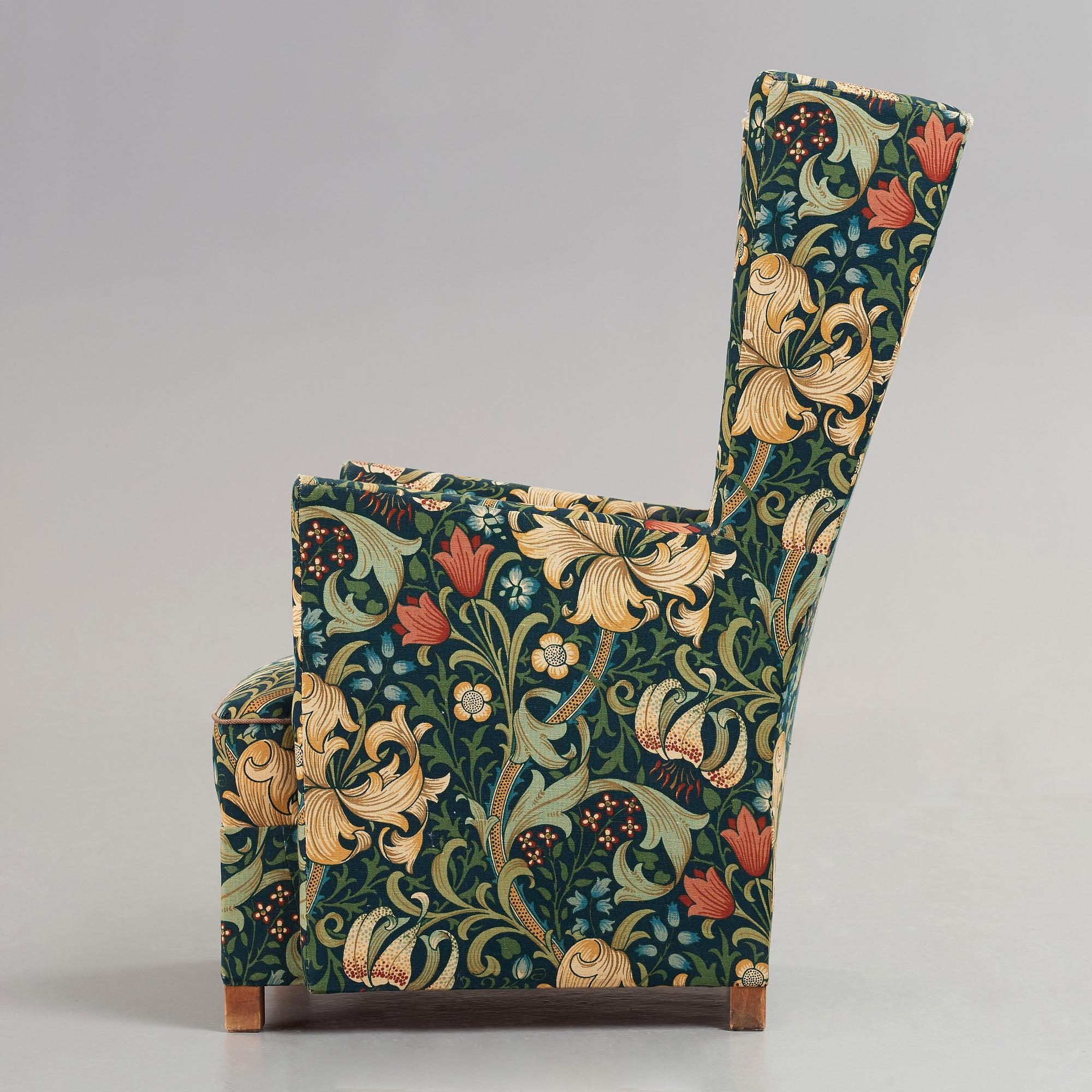 Uno Åhrén / Björn Trägårdh, tillskriven, fåtölj, Firma Svenskt Tenn, ca 1930.