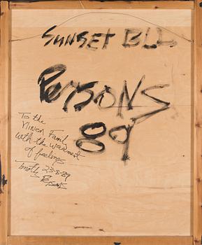 Timothy Persons, oil on board, a tergo signed and dated -89.