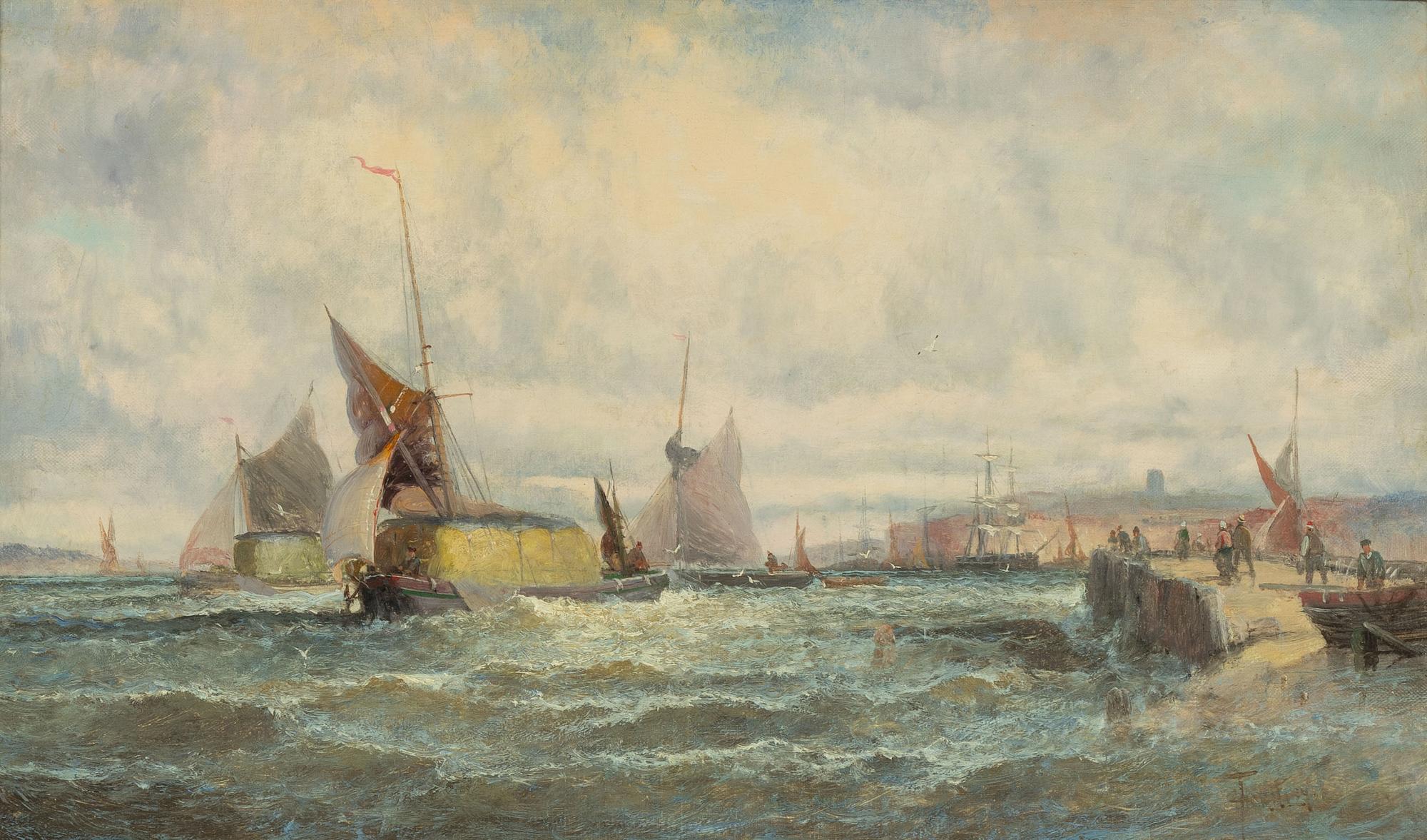 Charles Thornley, Themsen Barges med halmlast.