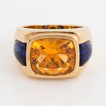 A citrine ring.