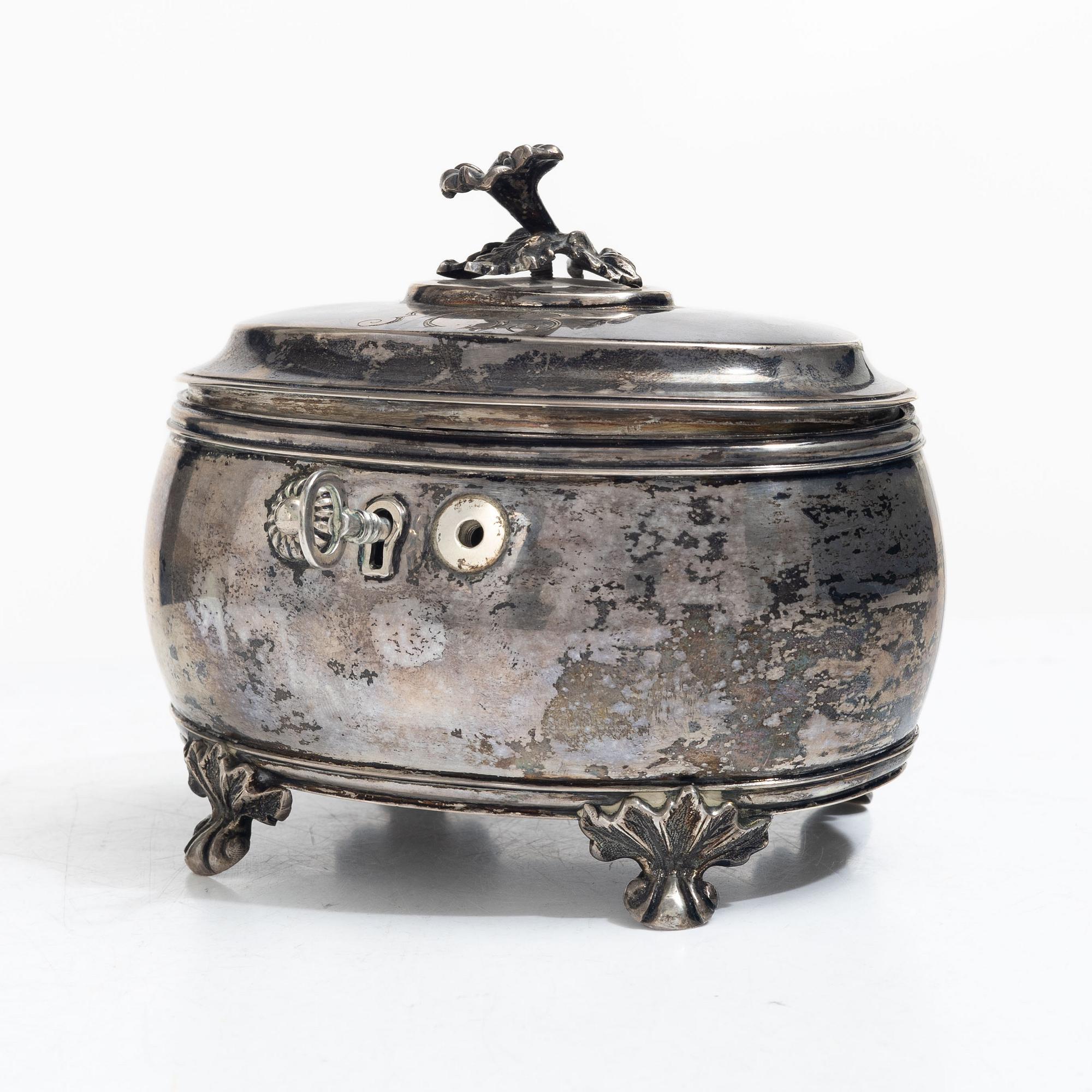 C. Widström, a silver Rococo style casket, Visby 1903.