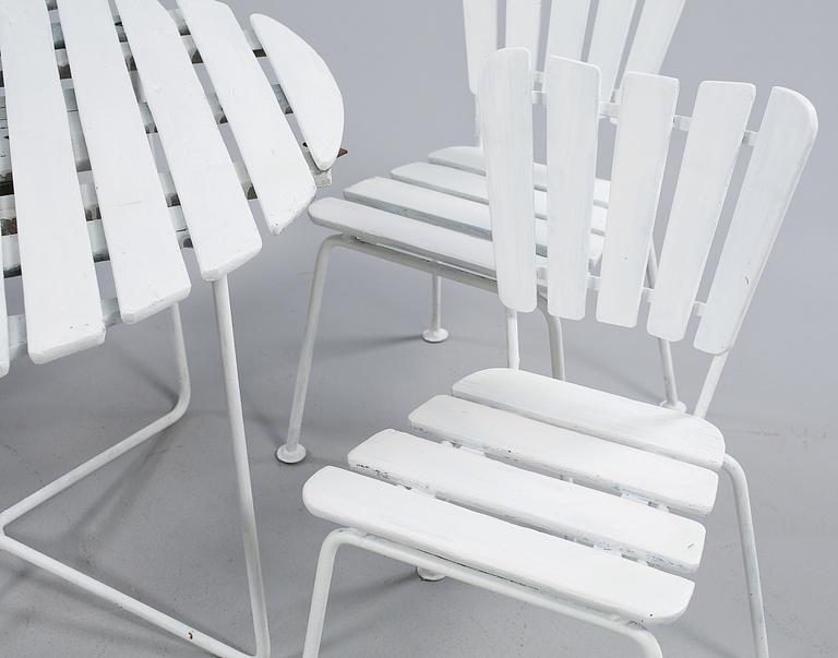 TRÄDGÅRDSGRUPP, 5 delar, 1900-talets andra hälft.