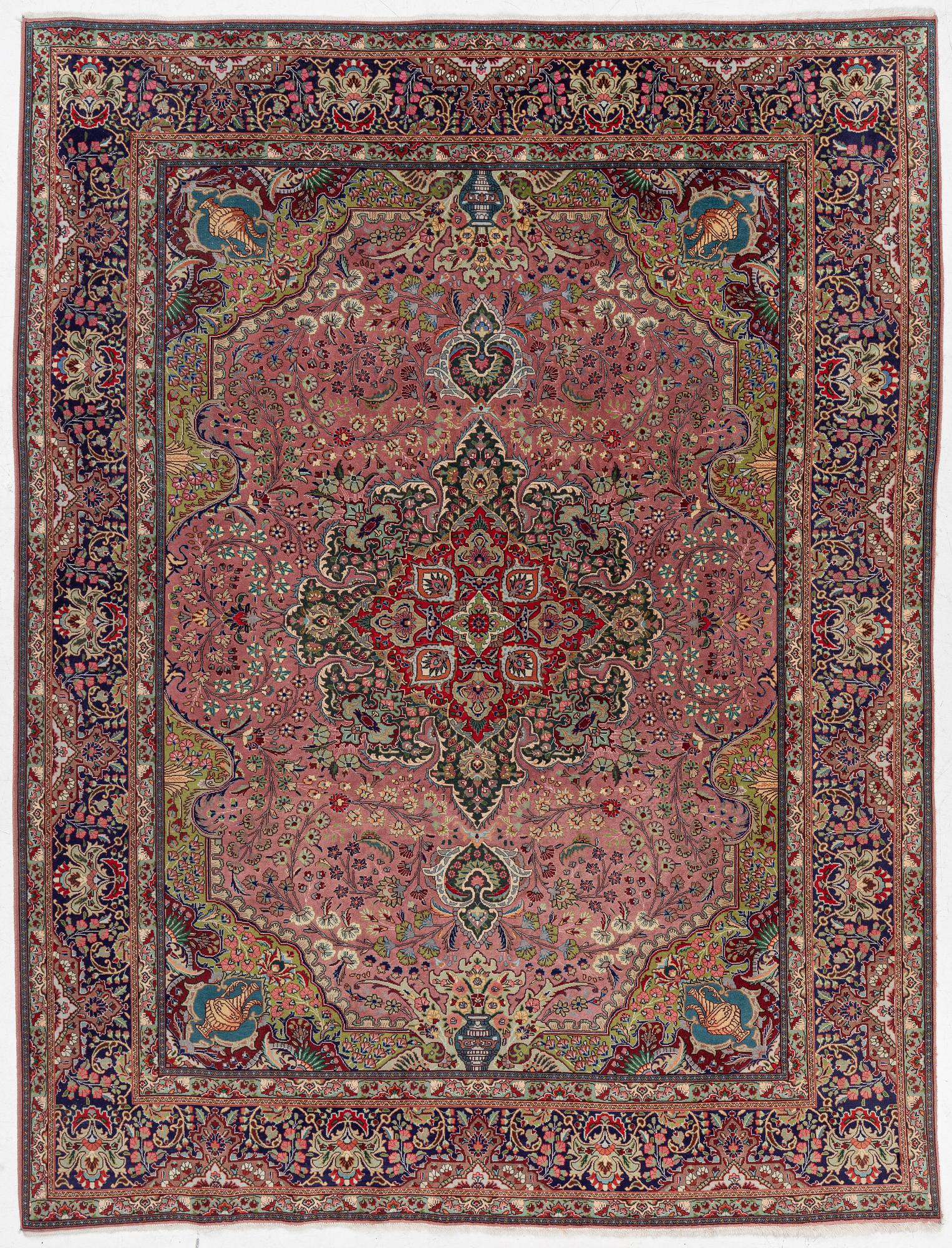 Carpet. Tabriz, approx. 320 x 250 cm.