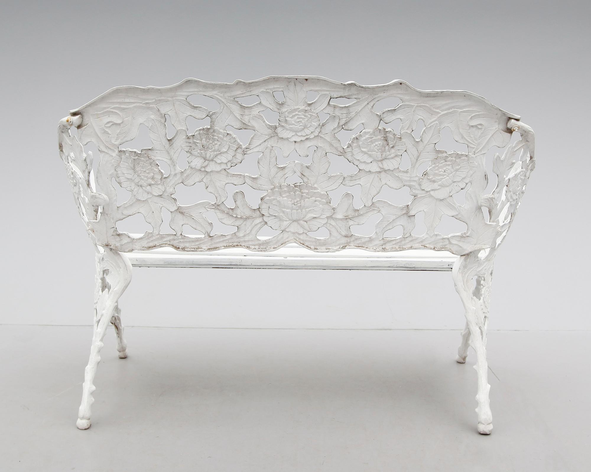 TRÄDGÅRDSSOFFA, aluminium, 1900-talets andra hälft.