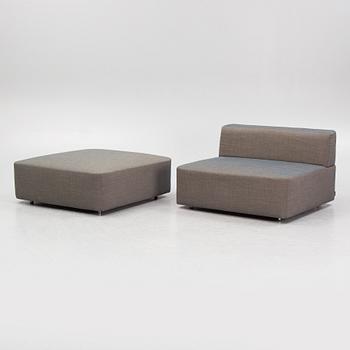 Christophe Pillet, a sofa and an ottoman,  Offecct.