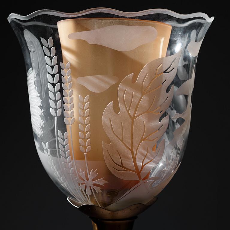 Bo Notini, golvlampa, Glössner & Co, Swedish Modern, 1940-50-tal.
