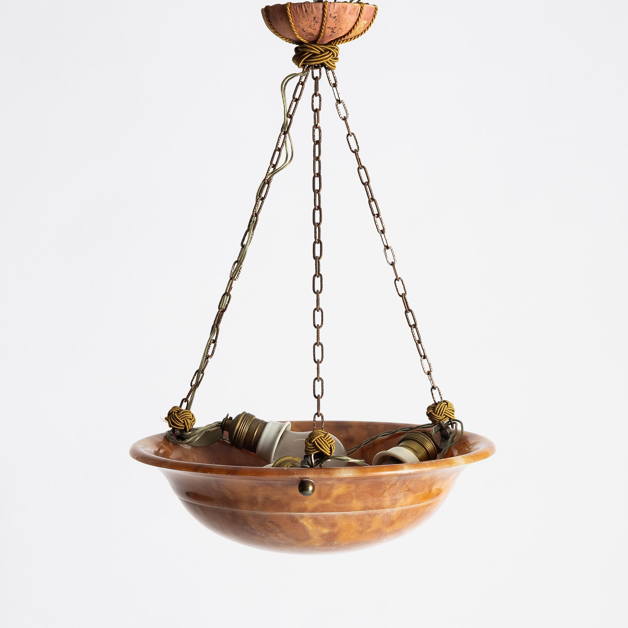 Takampel, alabaster, 1920-tal.