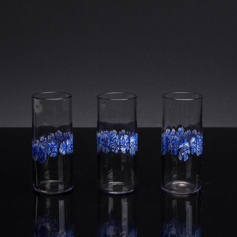 A SET IF 6 VISTOSI GLASSES, ITALY second half of 20th century.