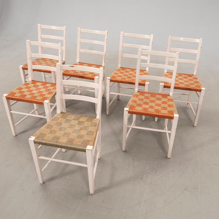 Chairs, 7 pieces, Gemla Diö, mid-20th century.