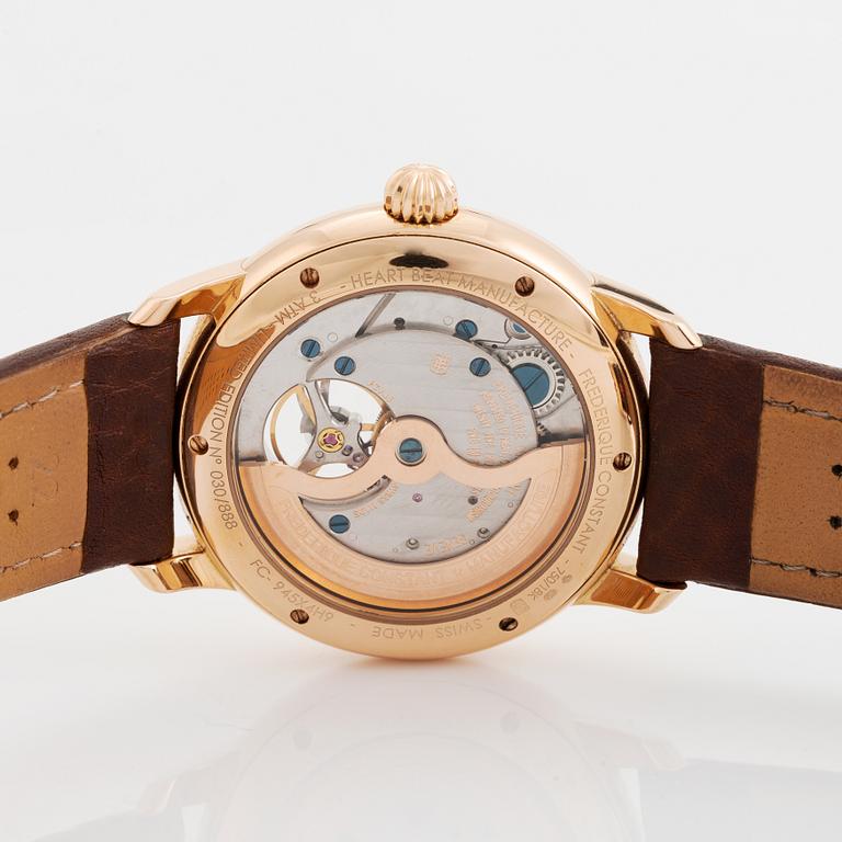 Frederique Constant, Heart Beat, wristwatch, 42 mm.