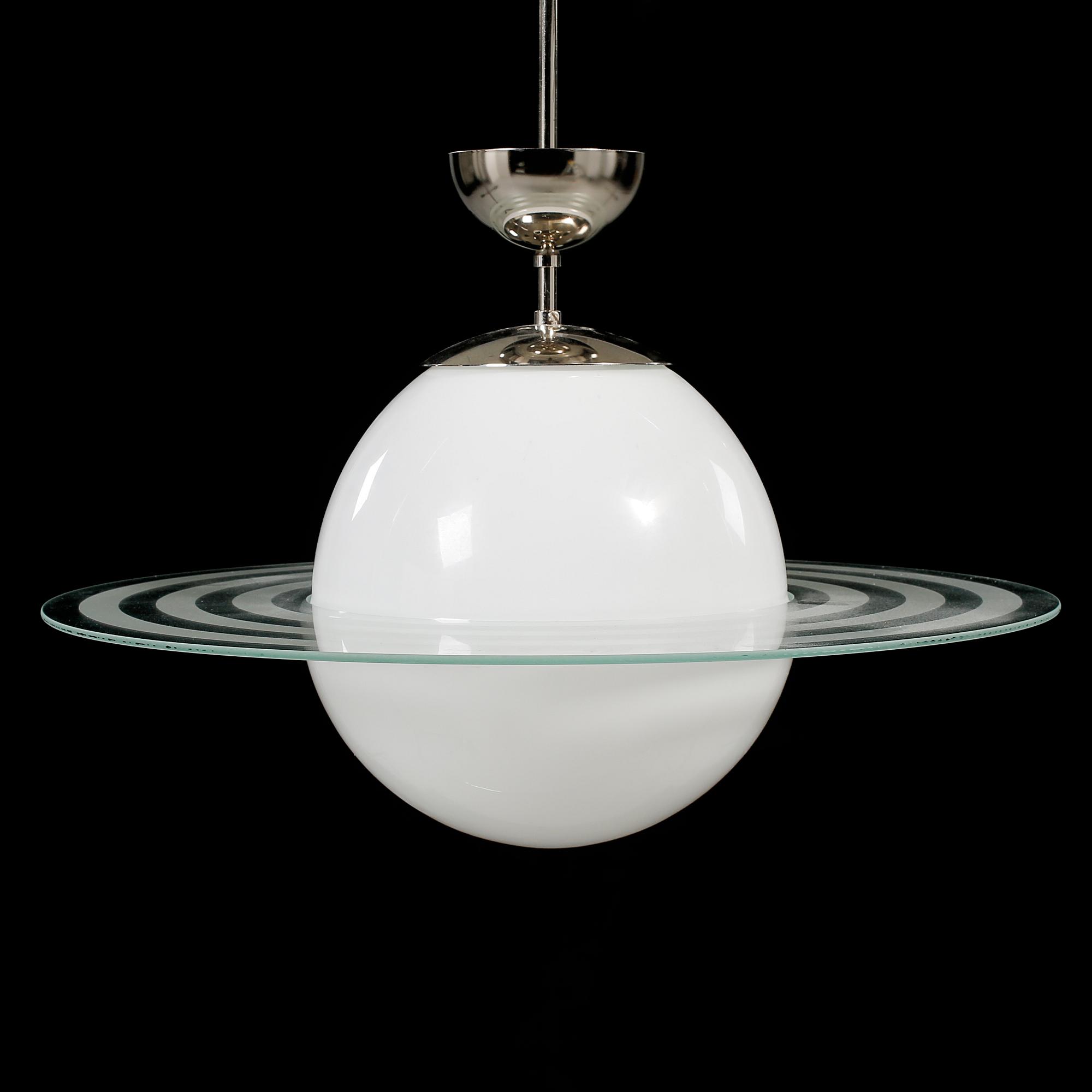 TAKLAMPA, Saturnusmodell, 1900-talets andra hälft. Höjd ca 45 cm.