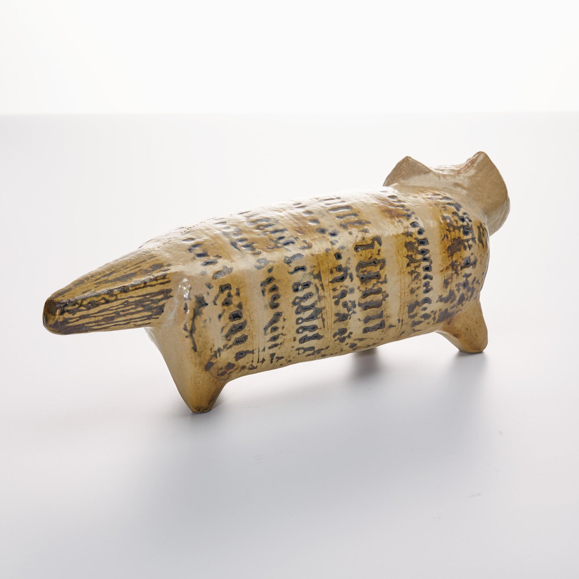 FIGURIN, stengods, "Katt", Lisa Larson, Gustavsberg. Ur serien "Stora zoo", i produktion 1958-1979.