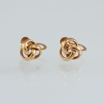 ÖRHÄNGEN, 18K guld, Guldvaruhuset, Stockholm. Vikt 2,3 gram.