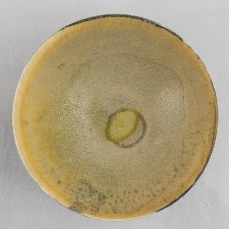 Berndt Friberg, a stoneware vase, Gustavsbergs Studio, and Carl-Harry Stålhane, a stoneware bowl, Rörstrand, Sweden.