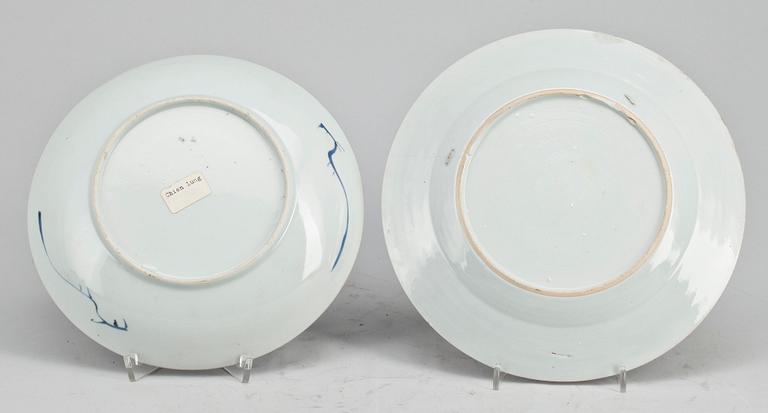 FAT, 2 st, porslin, Kina Qianlong, 1700-tal.