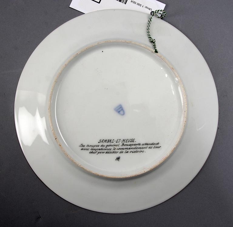 TALLRIKAR, ett par, porslin, Wien.