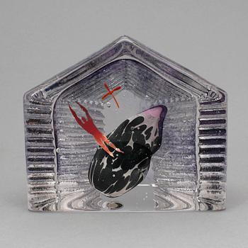 BERTIL VALLIEN, glasskulptur, signerad, Kosta Boda atelier.