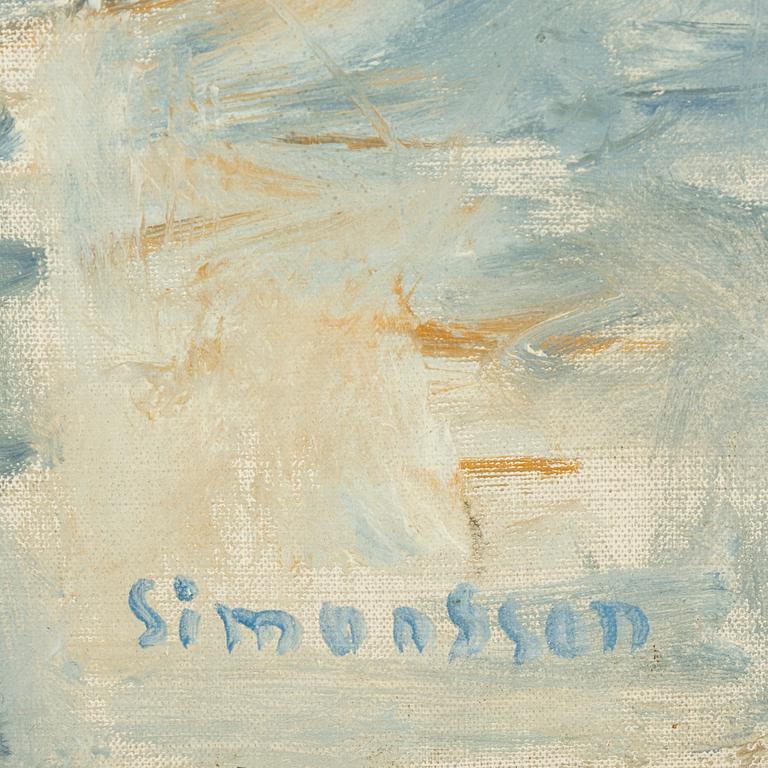 Birger Simonsson, oil on canvas, signed.